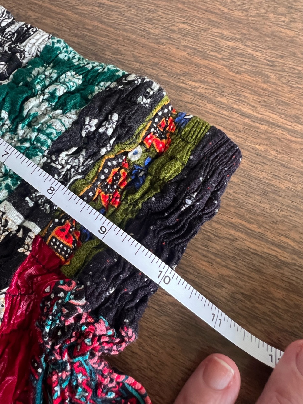 Kathmandu Imports Patchwork Midi Skirt Size XS Boho Festival Hippie Pull On - Picture 6 of 8